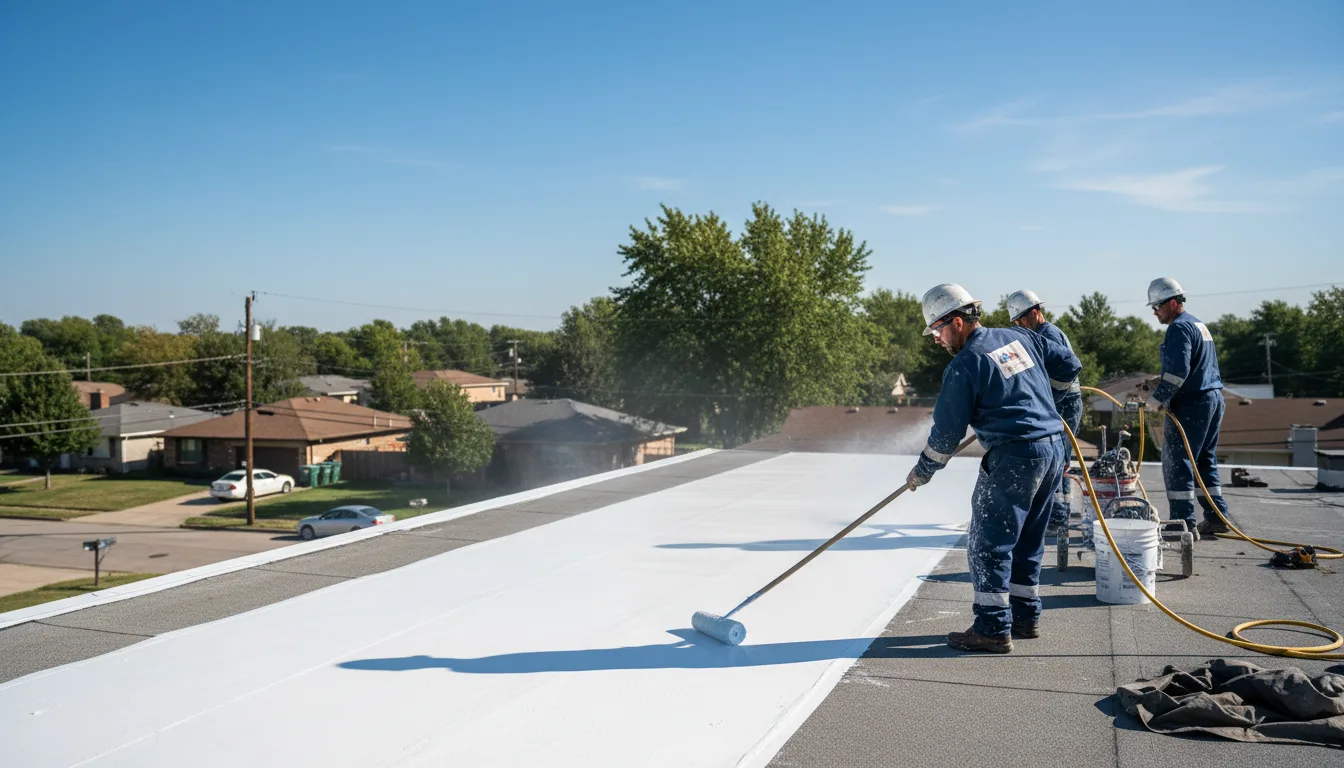 Commercial roof coating in Mims, FL near me